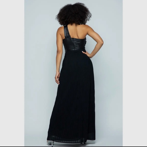 Faux Leather Maxi Dress - Picture 4 of 6